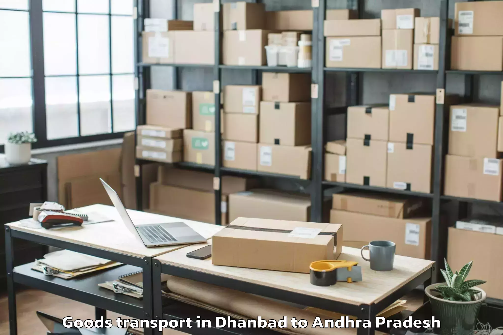 Quality Dhanbad to Makkuva Goods Transport